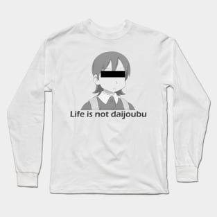 Yuuko Chan - Life is not daijoubu - series 1 - black Long Sleeve T-Shirt